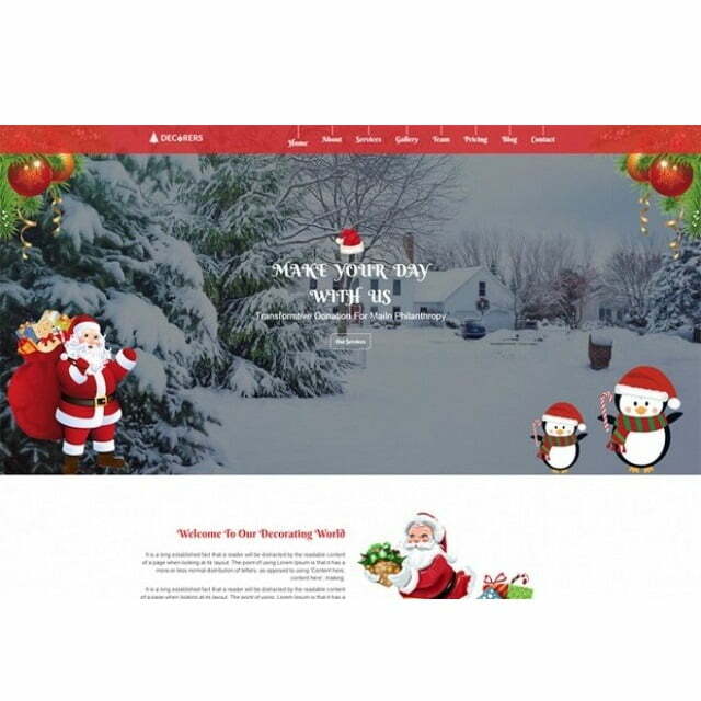 Christmas Decoration – HTML Template Christmas Decoration – HTML Template