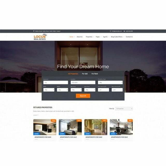 Locus Real Estate – HTML Template Locus Real Estate – HTML Template